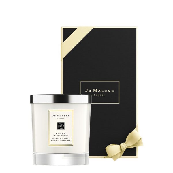 Peony & Blush Suede Scented Candle – 200g - Image 2