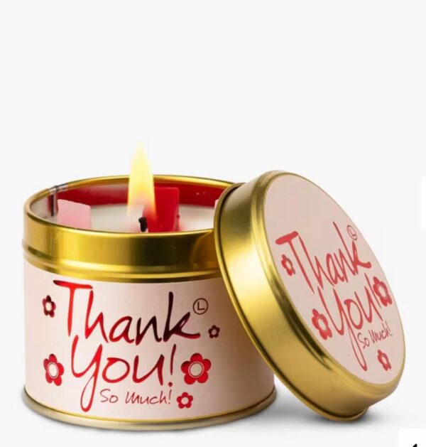 Thank You Scented Tin Candle – 230g - Image 2