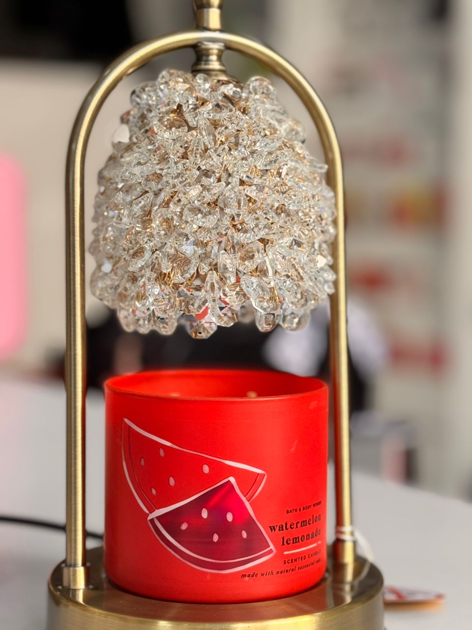 Luxury Crystal Chandelier Candle Warmer