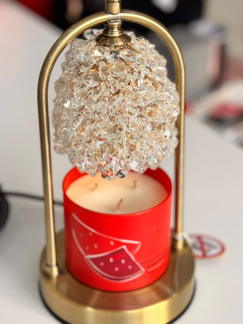 Luxury Crystal Chandelier Candle Warmer - Image 2