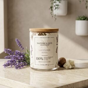 Nature’s Own Lavender Shea Scented Candle – 397g